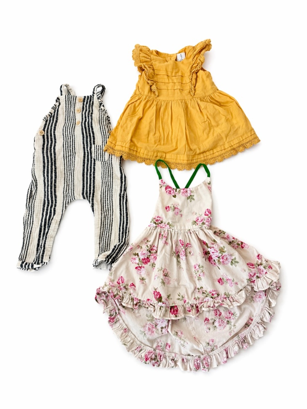 Toddler Girls Bundle 24M Dresses Romper Floral Boho Floral 3pc